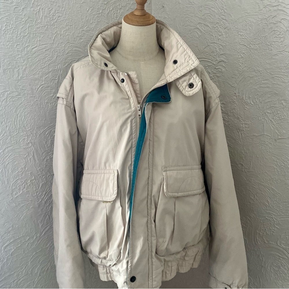 Vintage Oshkosh B'Gosh Cream Puffer Jacket